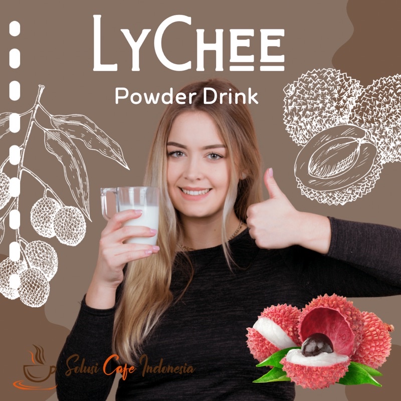 

Bubuk Minuman Leci 500 gram Lychee Powder Drink Surabaya Solusi Cafe Indonesia