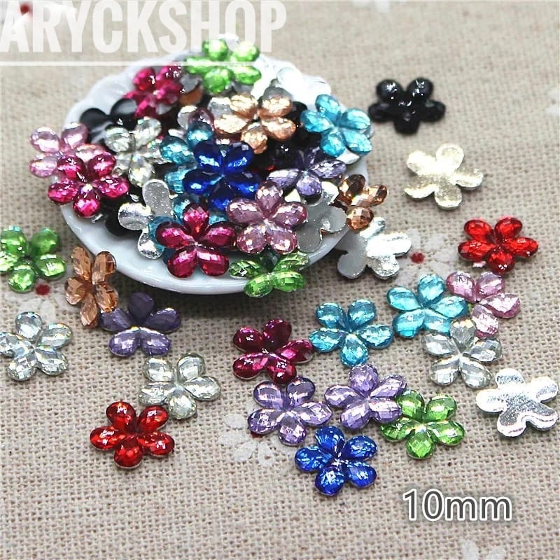 Bunga Aceric 10mm isi 25pcs Bahan Craft Resin DIY decopart aksesoris tasbih