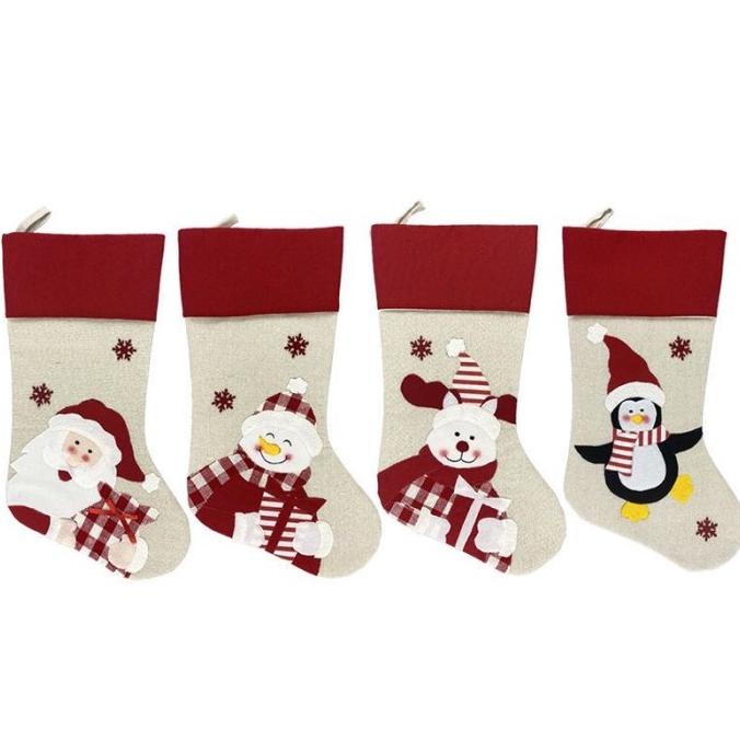 

BIG SIZE CHRISTMAS STOCKING SACK SANTA CLAUS CANDY GIFT BAGS FOR KIDS DGFXG6563