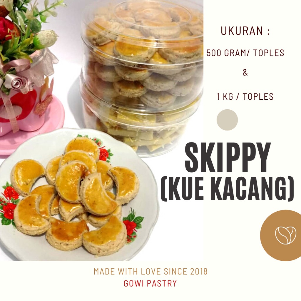 

Kue Kering Premium | Kue Kacang ( Skippy) | Home Made by Gowi Pastry