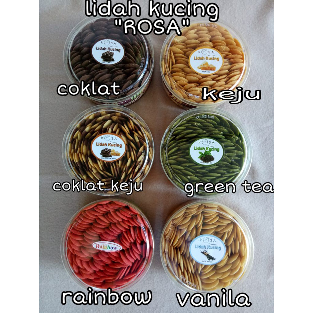 

Kue Lidah Kucing Aneka Rasa / Kue Natal Premium / Kue Lebaran Premium ROSSA