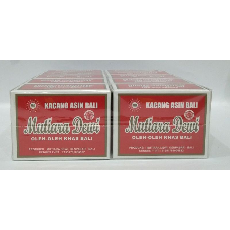 

Kacang Asin Mutiara Dewi Khas Bali 500gr - isi 10 box