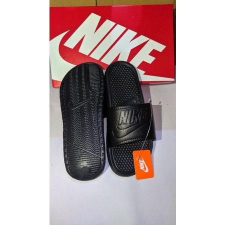 SANDAL NIKE BENASSI PRIA NIKE SWOSH FULL BLACK GRADE ORI