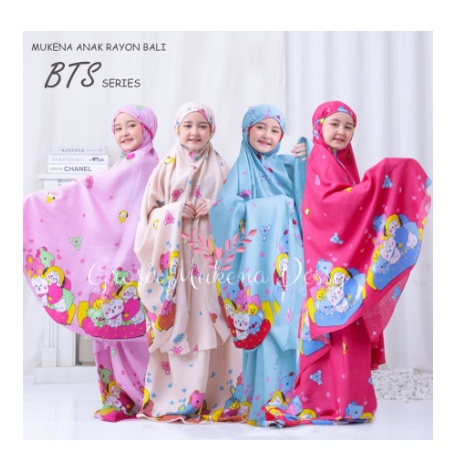 MUKENA ANAK RAYON BALI BTS - MUKENA ANAK KARAKTER
