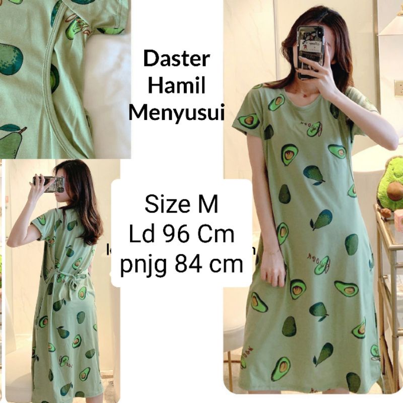 daster bumil alpukat hijau