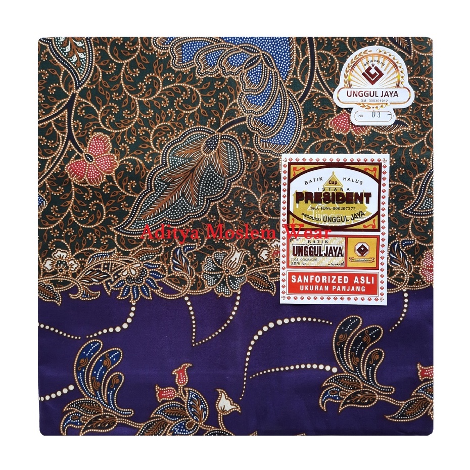 Kain Sarung Wanita / Sarung Batik Pekalongan / Batik Unggul Jaya / Batik Cap President