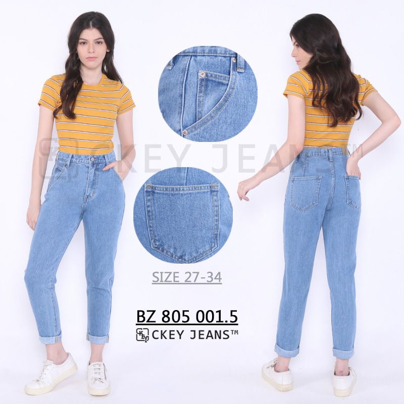 celana Boyfriend jeans Aqua (ckey)