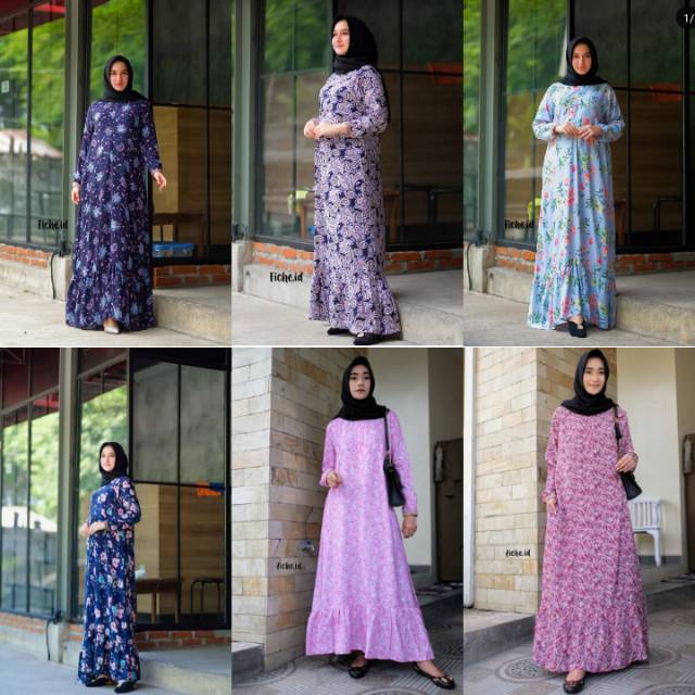 Gamis Daster Delisha by Fiche.id