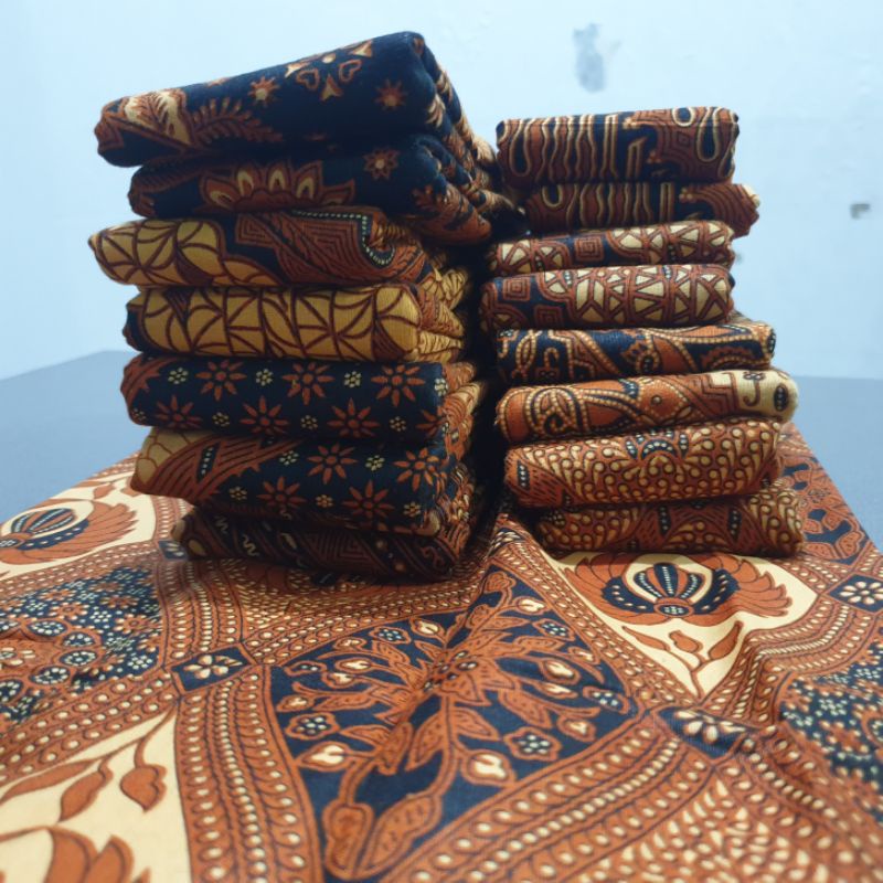 KAIN PANJANG BATIK SOGA GENES KHAS INDONESIA / JARIK KAIN BATIK SOGA GENES MOTIF PAKEM KLASIK