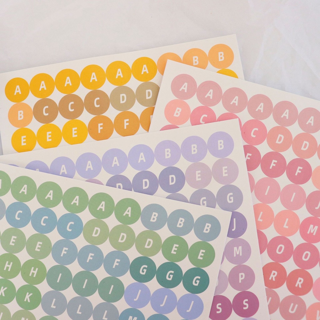 [kstuffind] Stiker Huruf Angka Warna Warni Sticker DIY Sticker Deco Photocard Murah aesthetic estetik Abjad Journaling Dekoratif Text Scrapbook