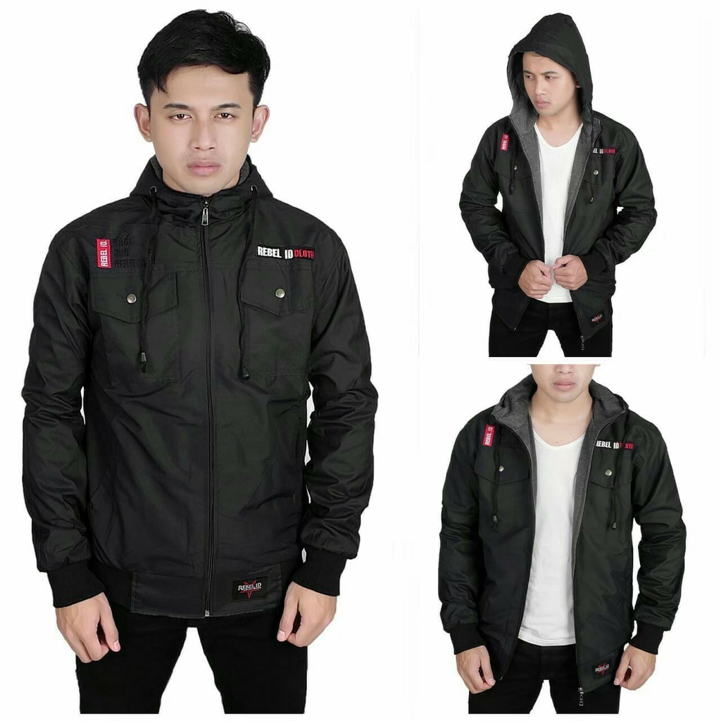 Jaket semi parka termurah tahan air original rebel id