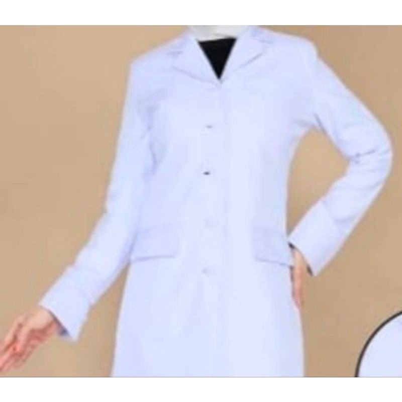Baju Kerja ATASAN PUTIH-PUTIH  KANTONG 3 STANDAR/BAJU ATASAN PERAWAT/SERAGAM ASN BAHAN KATUN