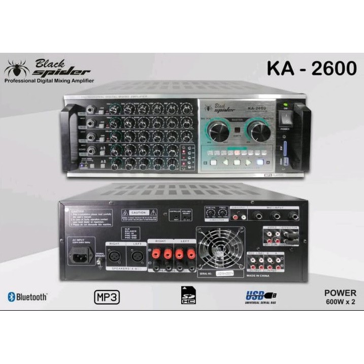 Amplifier BlackSpider KA 2600