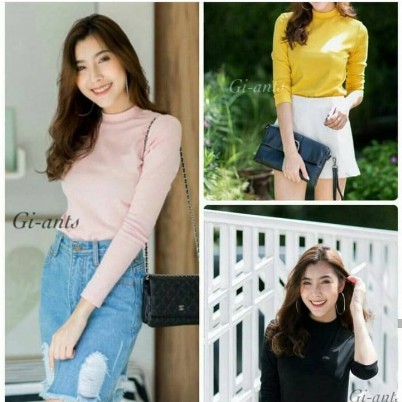 KOAS GI ANTS BASIC HIGH NECK LENGAN PANJANG