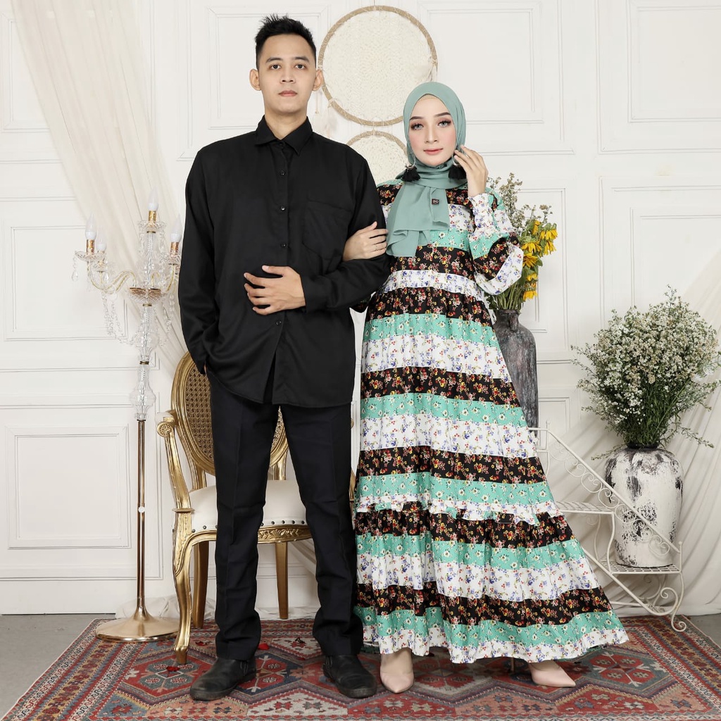 HOPYLOVY - Couple Muslim Pasangan Dewasa Bahan Wallpeach Rikuni