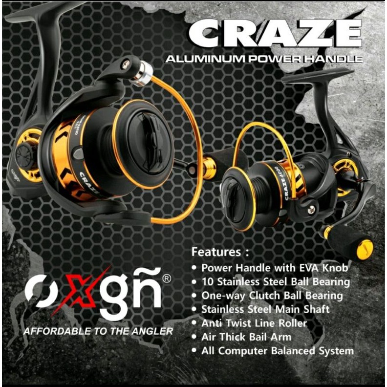 REEL PANCING OXGN CRAZE 1000 POWER HANDLE