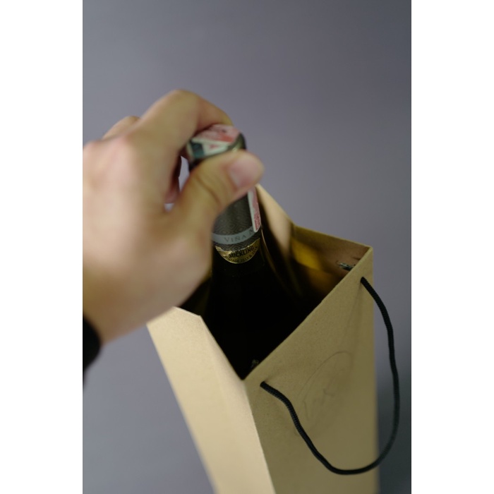 Wine Packaging Paperbag Brown Kraft