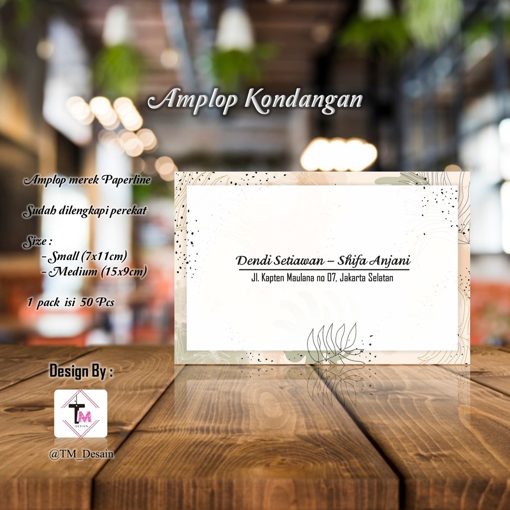 

Kode C55, C56 - Amplop Kondangan isi 50 pcs