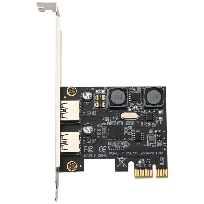 Btsg PCI-E Ke USB 3.0 2-Port Kartu Ekspanding Internal USB3.0 Hub Converter Untuk Windows7 (32-bit/64-bit)8/8.1/10 XP