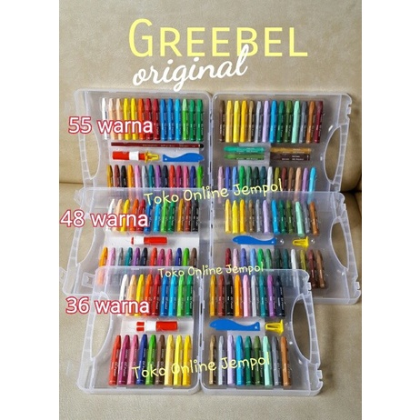 

Terlaris Atk0050Gb (Isi 48 Transparant) Greebel Oil Pastel Pp Crayon Grebeel Hemat