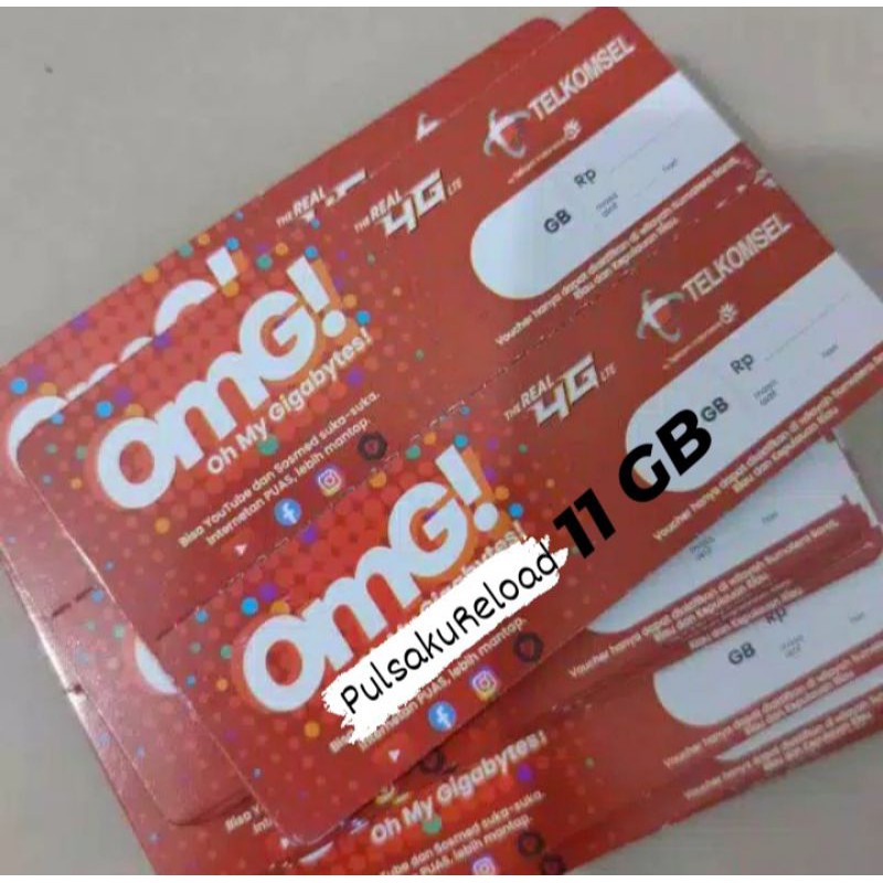 Voucher Kuota Data Telkomsel 11 GB 30 Hari