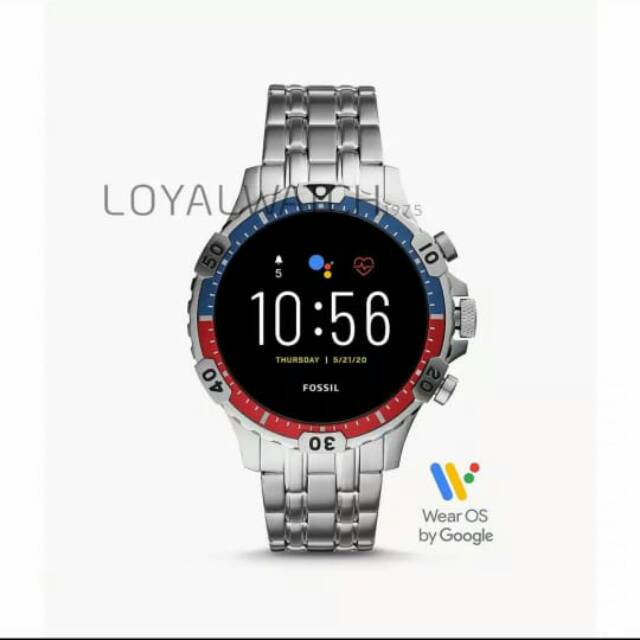 Fossil Gen 5 Smartwatch FTW4040 Garrett HR Stainless Steel