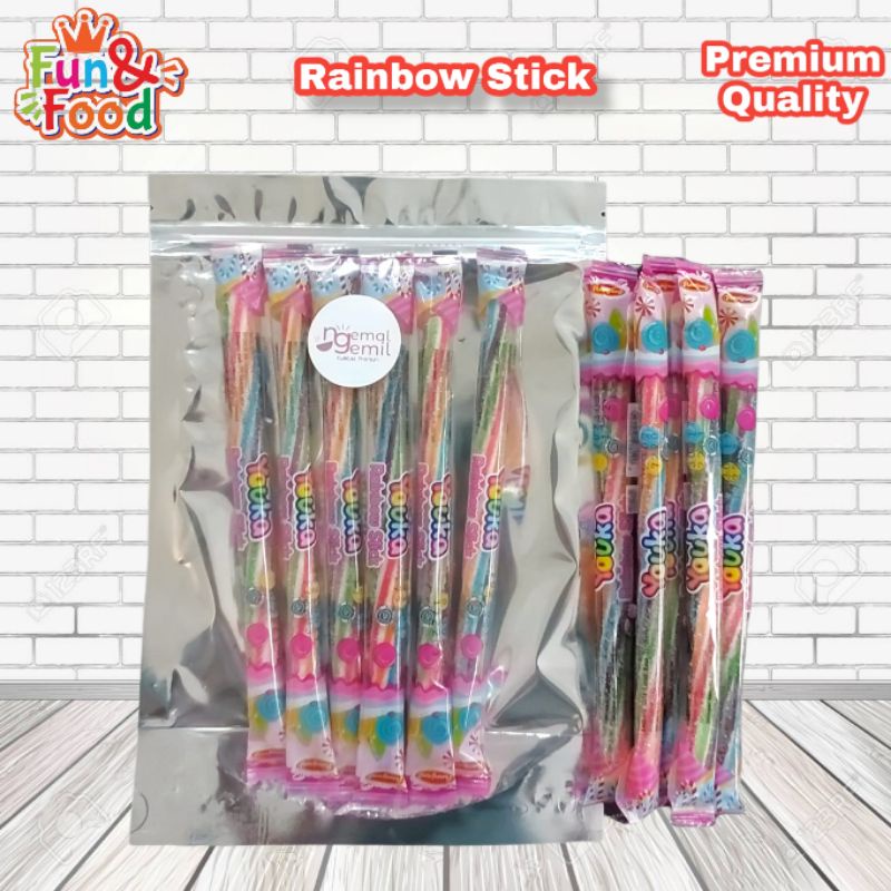 

Permen Kualitas Premium Rainbow Stick