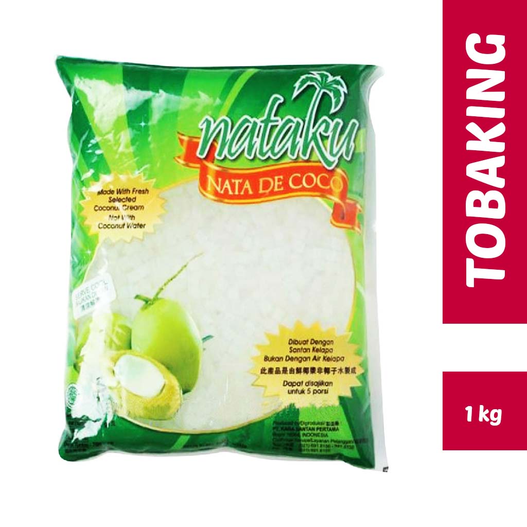 

Nataku Nata De Coco Kara 1 kg - Potongan dadu kecil Kara HALAL