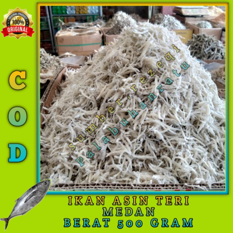 

IKAN ASIN TERI MEDAN BERKUALITAS BERAT 500GR