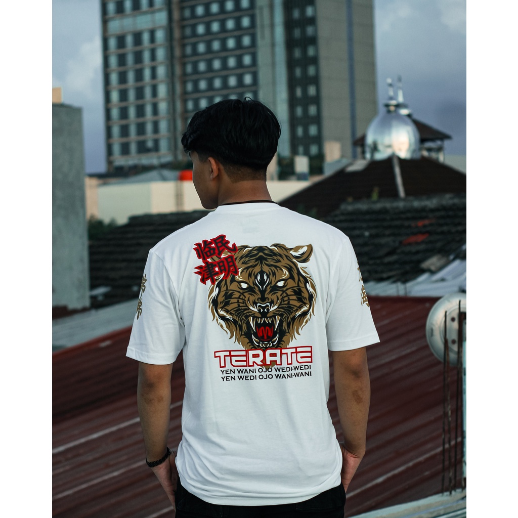 T-Shirt Terate Deep Gold - White