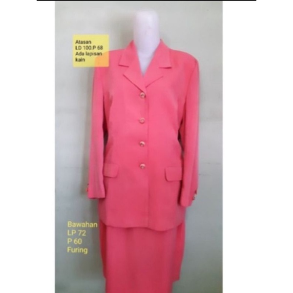 Preloved set blazer wanita