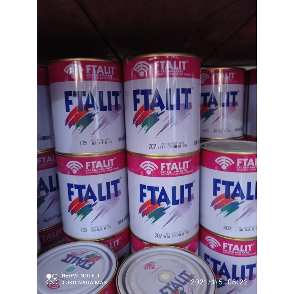 

CAT FTALIT (1 KG) - CAT MINYAK / UNTUK KAYU BESI (khusus glossy)