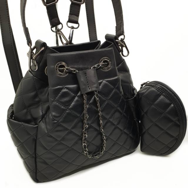 Chanel Ransel Serut 3in1+Dompet