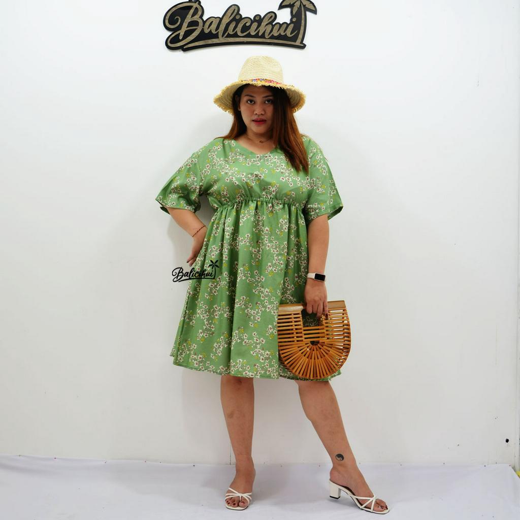Balicihui Dress Pamela Dress Jumbo Plus Size Dress Wanita 4XL Dress Pendek Wanita