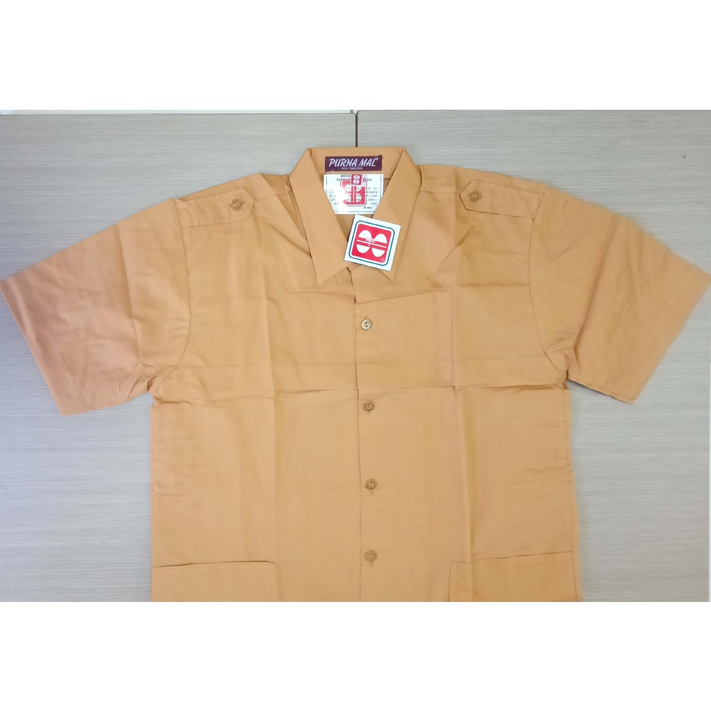 Baju seragam pramuka lengan pendek | pramuka pendek perempuan| seragam pramuka atasan | seragam pram