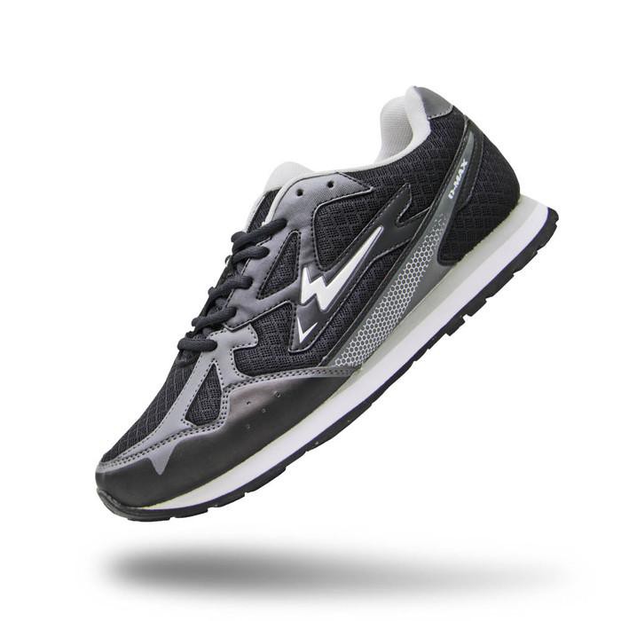 Sepatu Eagle Aero – Running Shoes - Hitam Abu Muda, 39