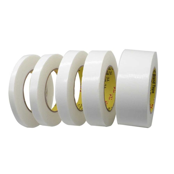 Perekat Double Tape Acrylic Adhesive No Trace Sticker J4703 - Putih