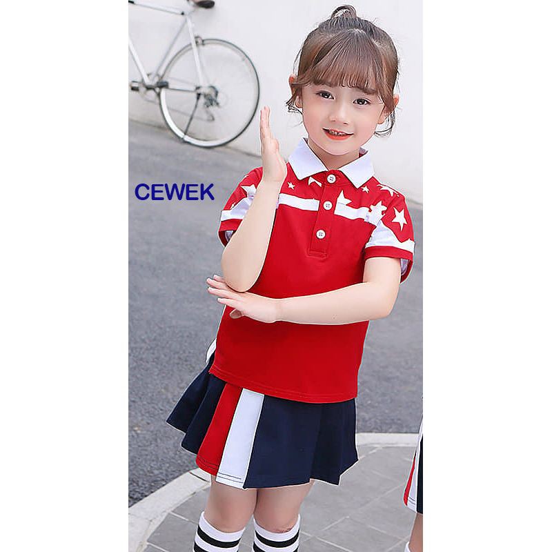 Baju COUPLE Anak Star Red KATEGORI COWOK/CEWEK