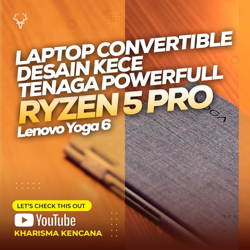 LENOVO YOGA 6 13ARE05 54ID RYZEN 5 PRO-4650U 16GB 512SSD 13.3"FHD IPS Win10+OHS