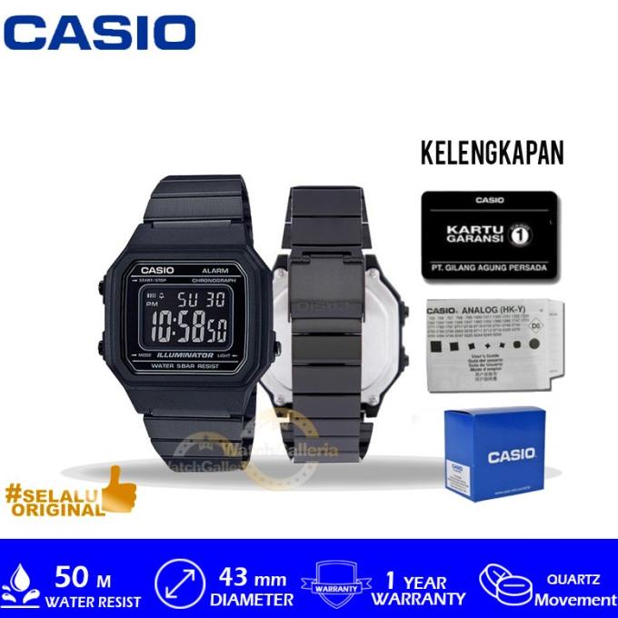Casio GENERAL B650WB1BDF / B650WB-1BDF / B650WB ORIGINAL Termurah