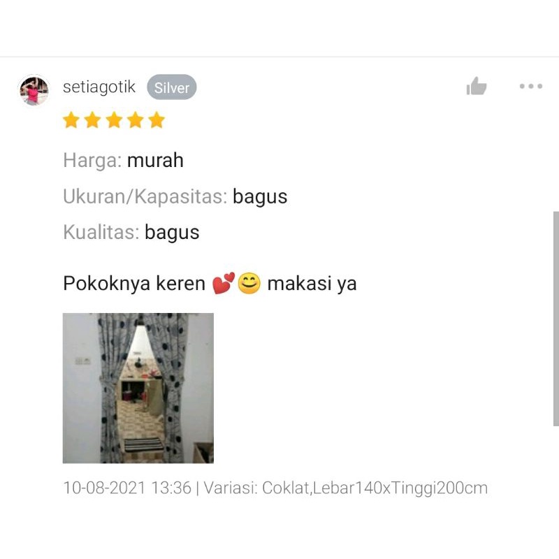 Gorden Jendela Minimalis Gorden Blackout Acacia Folkadot Hordeng Ruang Tamu Sekatan Gorden Pintu