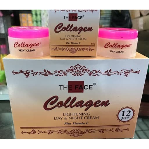 THE FACE CREAM COLLAGEN DAY &amp; NIGHT LIGHTENING PLUS VIT E BPOM