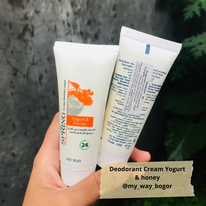 Deodorant Cream Yogurt & Honey My Way