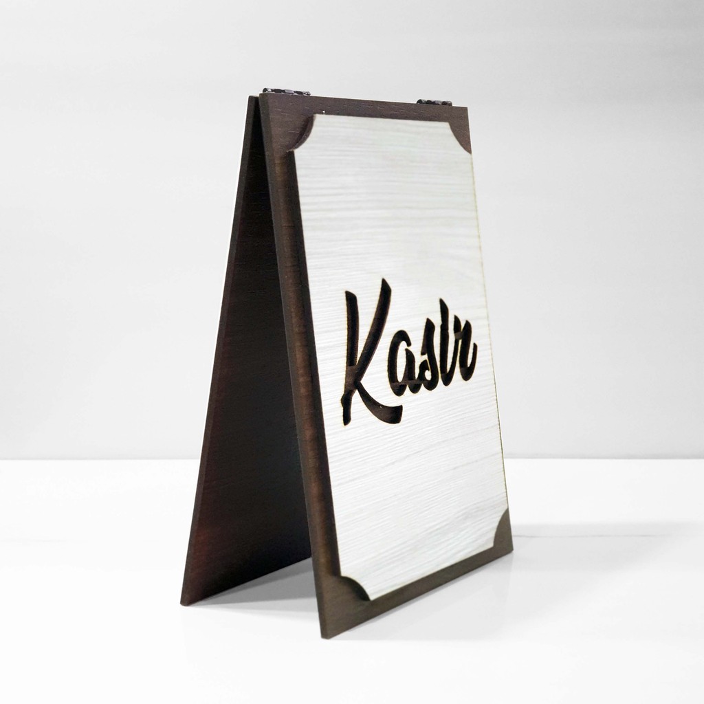 Signage Standing - KASIR (MEJA) - Sign Meja Kasir model duduk