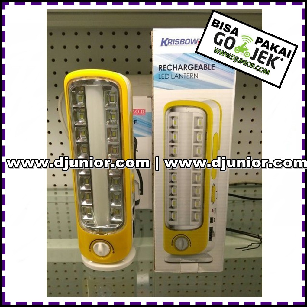 Krisbow Rechargeable Led Lantern Lampu Emergency 48 Led Shopee Indonesia