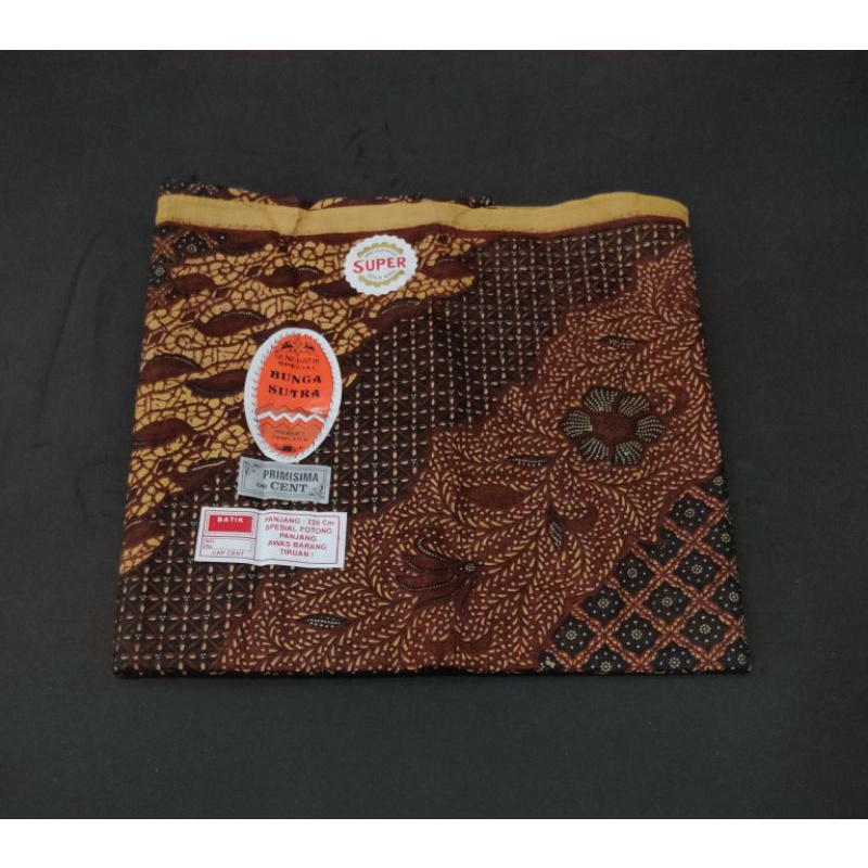 Kain Panjang Batik Bunga Sutra / Kain Panjang Batik Cap Halus Solo