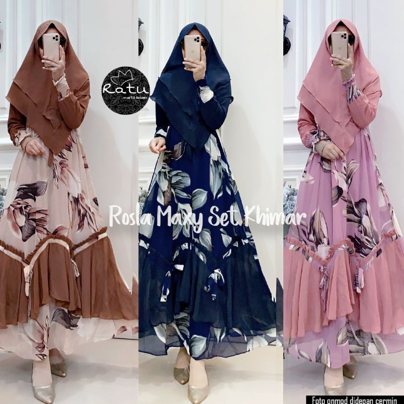 ROSLA SET/ ORI RATU / GAMIS TERMURAH