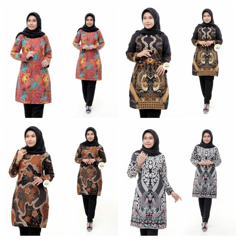 Tunik Batik Atasan Wanita / Baju Batik Wanita Modern Vol.5 Size M, L, XL, XXL, XXXL
