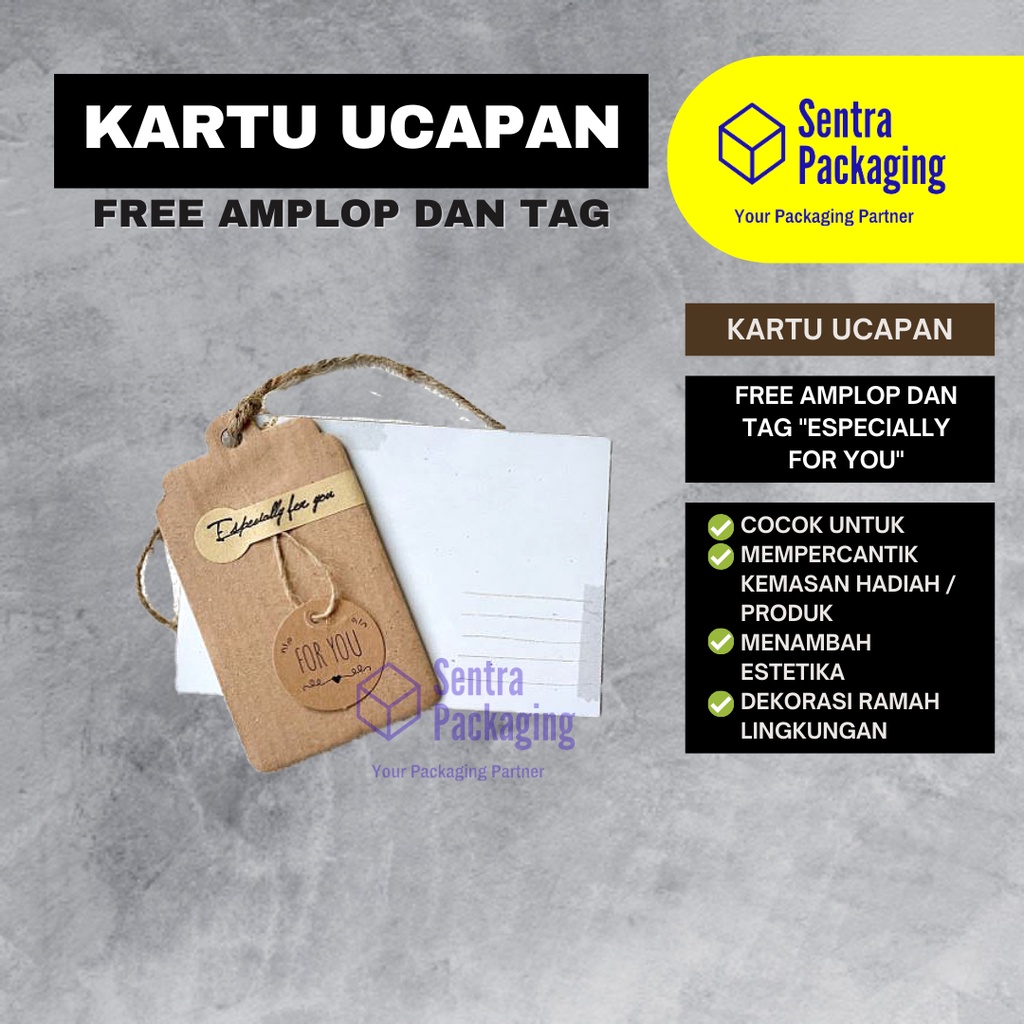 

Greeting Cards / Kartu Ucapan untuk GIFT BOX Kardus / Paper Bag