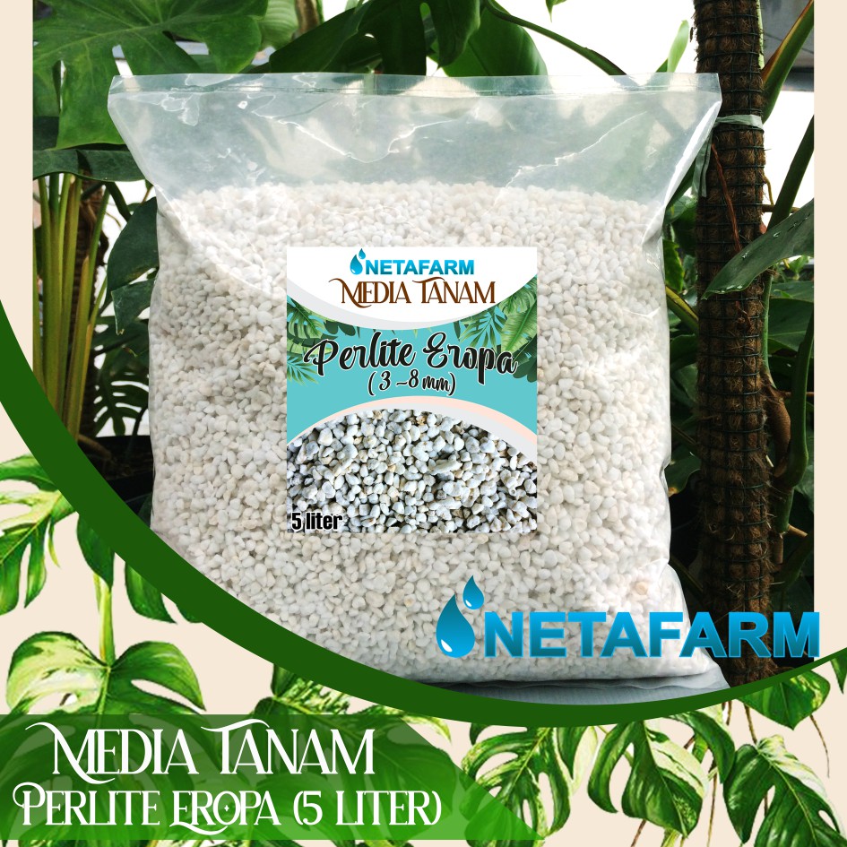 Media Tanam - PERLITE EROPA 3 - 8 mm - 5 Liter